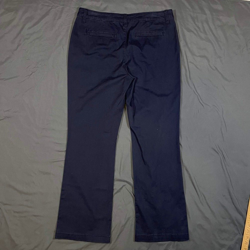 Aeropostale Classic Navy Blue Chino Pants Womens Size 12 Short Straight Leg - Picture 2 of 7